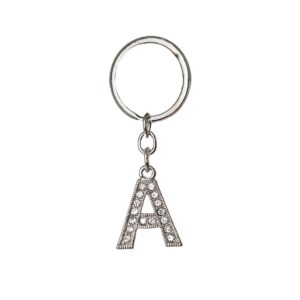Chaveiro Metal e Strass (Letra)