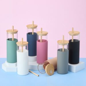 Copo de Vidro com Silicone 500ml